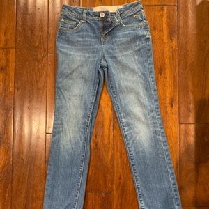 Girls Regular Straight Leg Blue Jeans
